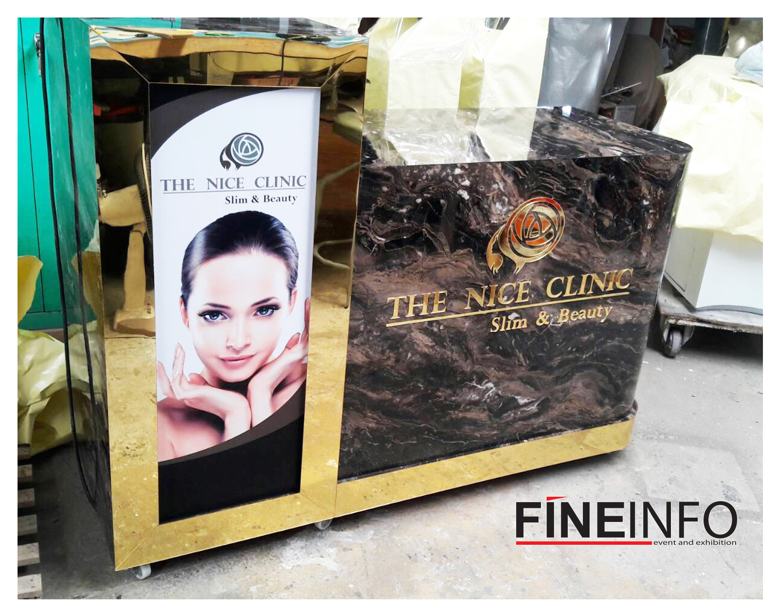 เคาน์เตอร์คลินิค เคาน์เตอร์ สั่งผลิต เครื่องสำอาง อิเว้นต์ บู้ธ Cosmetic Clinic counter event booth