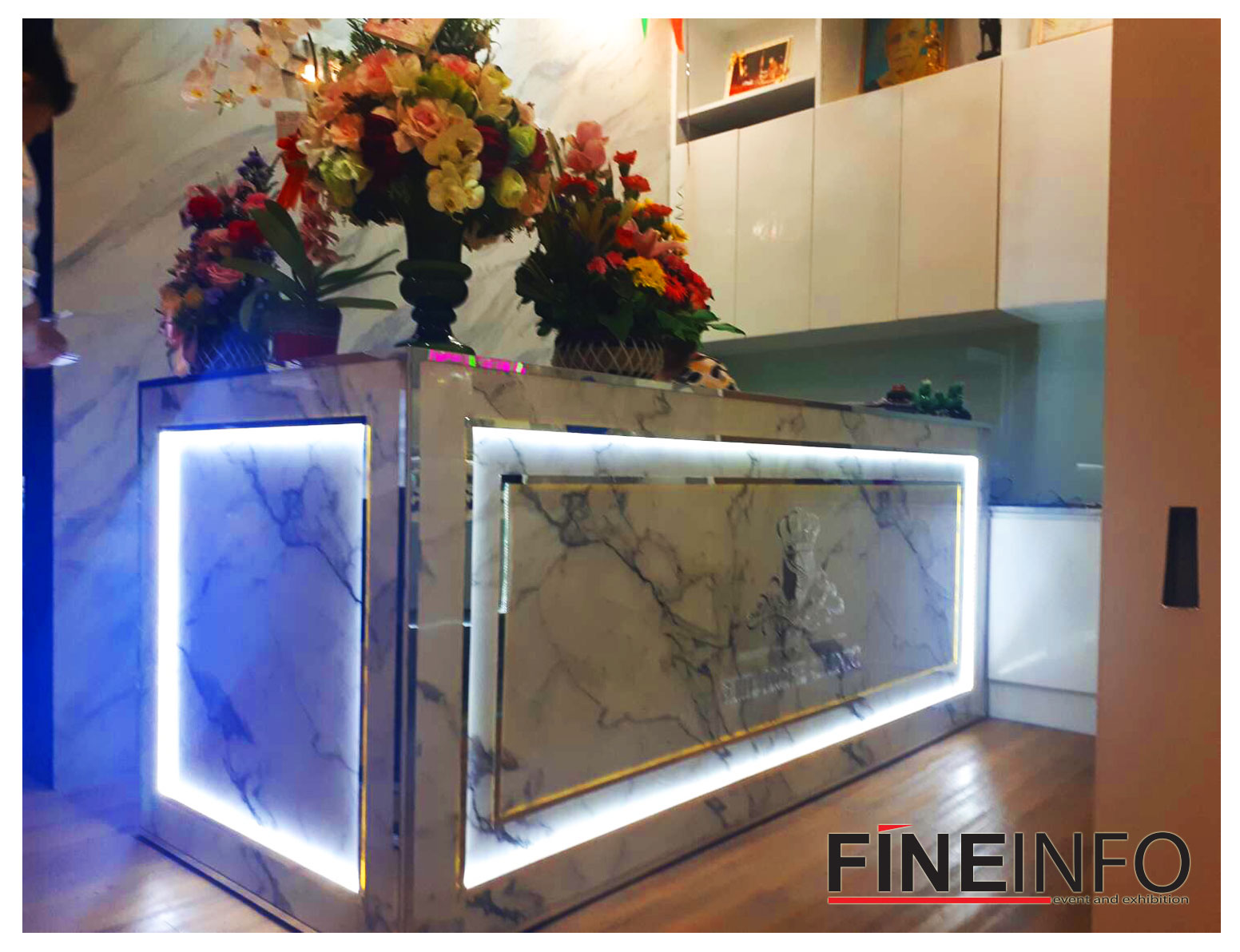 เคาน์เตอร์คลินิค เคาน์เตอร์ สั่งผลิต เครื่องสำอาง อิเว้นต์ บู้ธ Cosmetic Clinic counter event booth